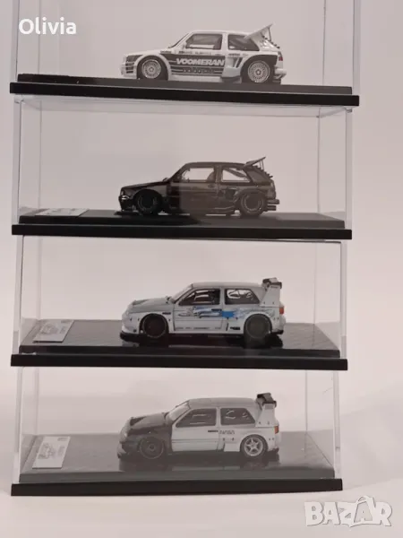 VW Golf 2 VW Golf 4, Ford Mustang Eleanor GT 500 Shelby 1:64, снимка 1