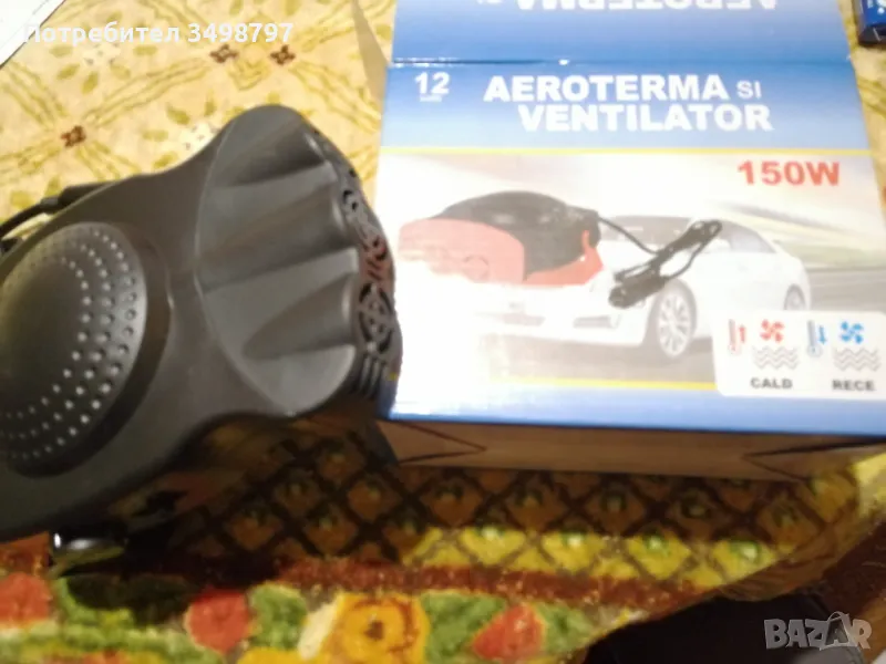 Автомобилна вентилаторна печка , 12V 150W,, снимка 1