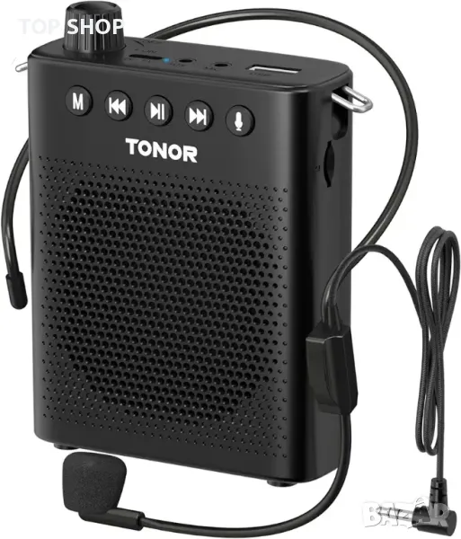 Преносим гласов усилвател TONOR за учители, мини акумулаторна микрофонна система, снимка 1