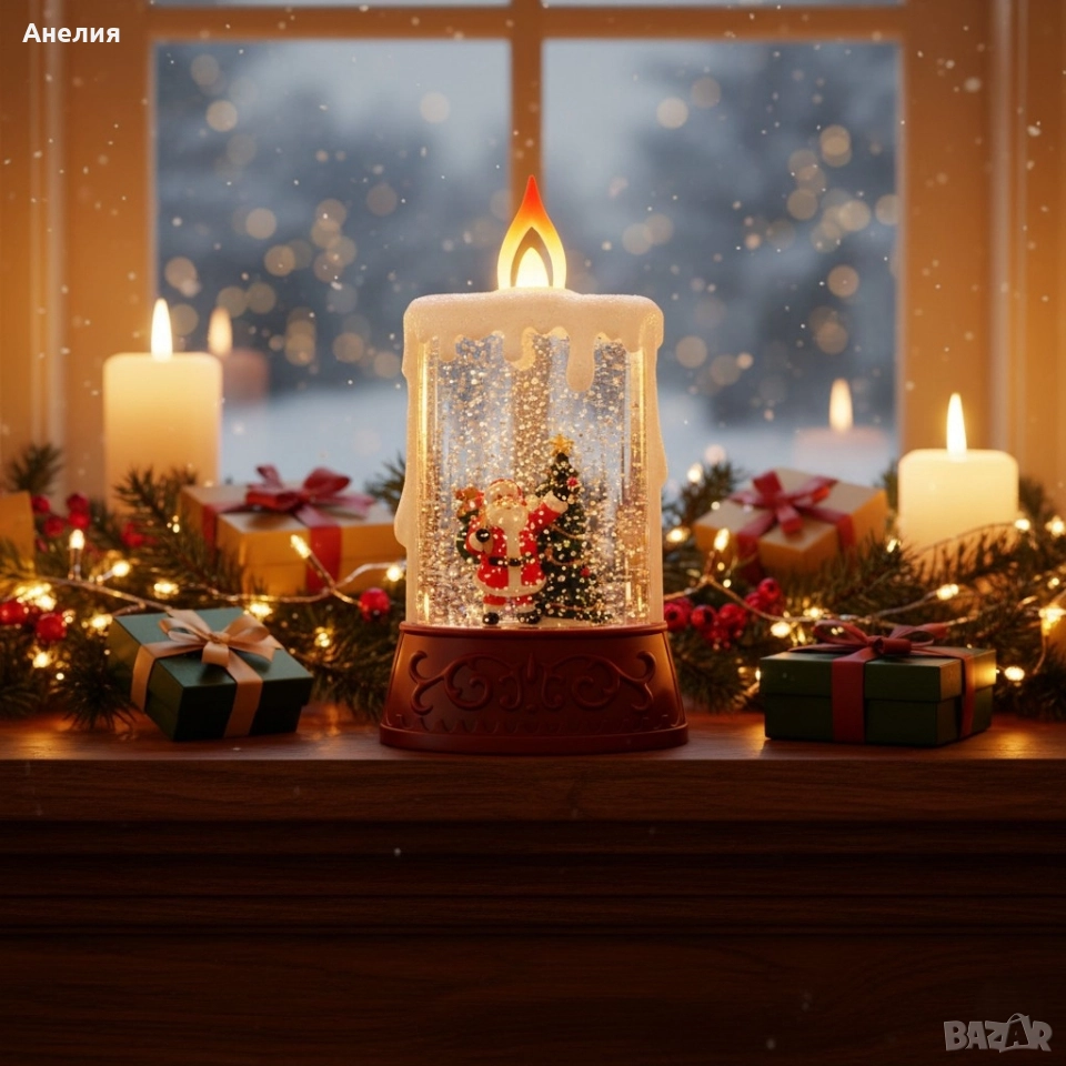 Коледна декоративна Led свещ, снимка 1