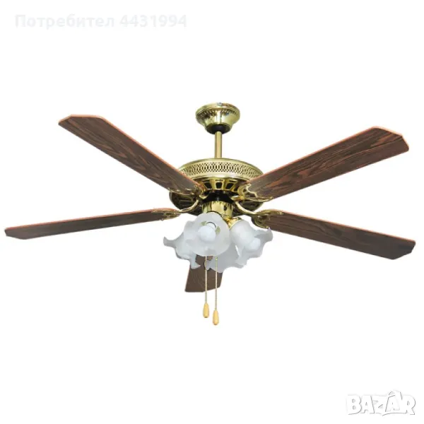 Вентилатор 52"таванен с осветление MUHLER MCF-5040, снимка 1