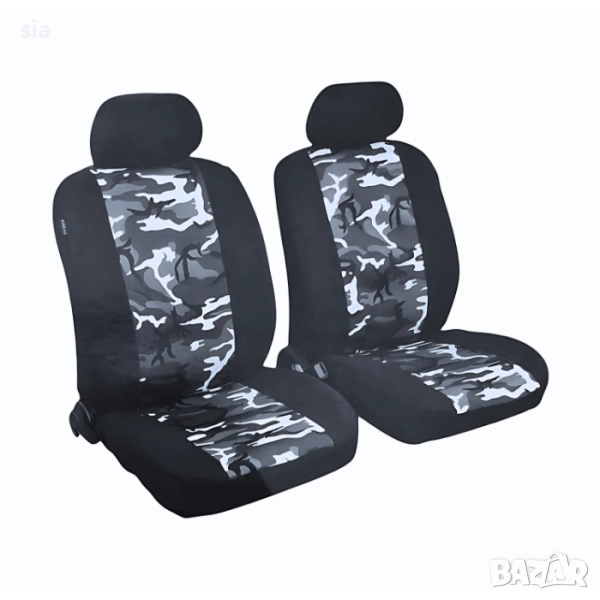 Тапицерия 1+1, сив камуфлаж, за джип, бус, SUV, Лада Нива, снимка 1