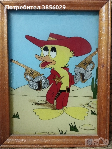 детска картина с рамка, снимка 1