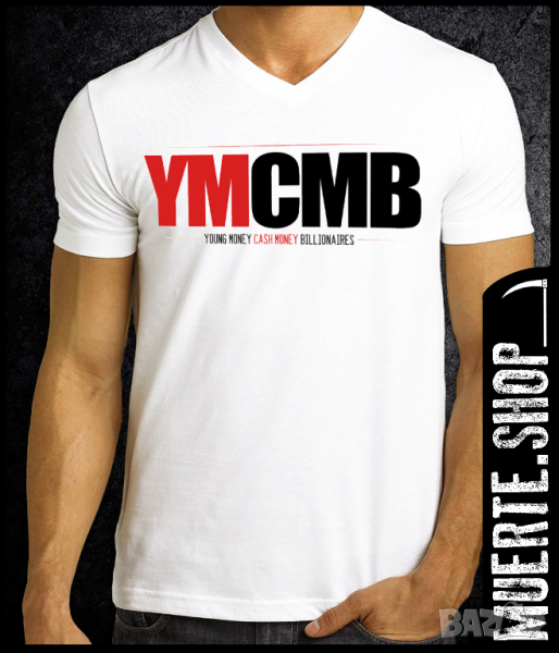 Тениска с щампа YMCMB RED N BLACK, снимка 1