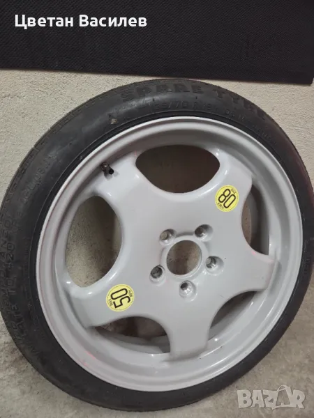 Оригинална резервна гума (патерица) с джанта за BMW F34 F10 F11 F12, снимка 1