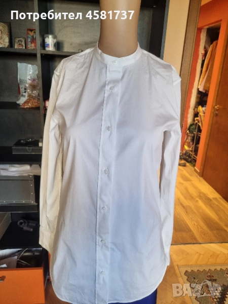 Снежнобяла вталена риза Jil Sander, снимка 1