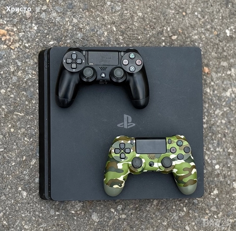 Конзола Sony Playstation 4 Slim (PS4), 500 GB + 2бр контролера , снимка 1