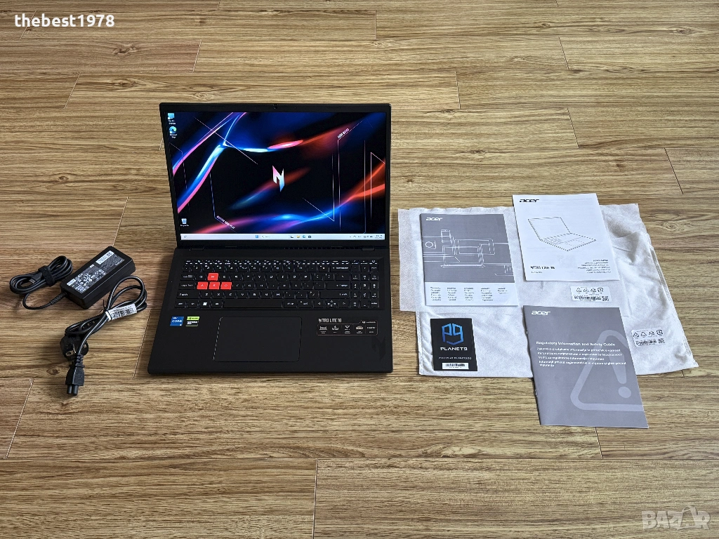 165Hz Nitro 16`i5-13420H/RTX 3050-6GB/16GB DDR5/512GB SSD/WQXGA, снимка 1