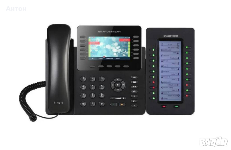 Grandstream GXP2170 + extension module SIP IP phone, снимка 1