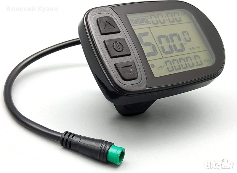 Дисплей за електрически велосипед LCD KT5 24V、36V、48V водоустойчив конектор, снимка 1