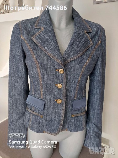 Дамско дънково сако, снимка 1