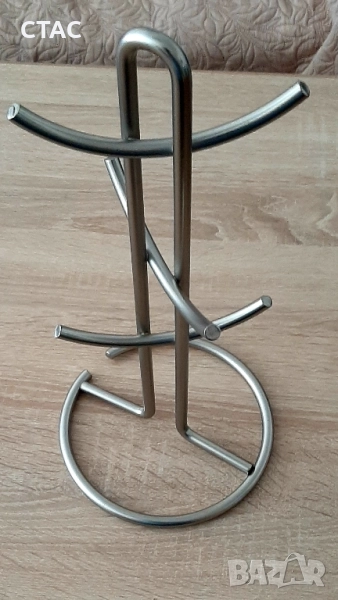 Нова,метална поставка за чаши, снимка 1