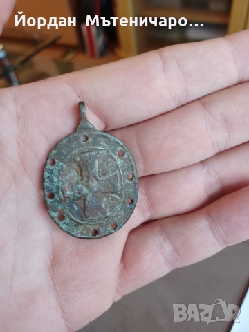 Старинен медальон св. Георги, снимка 2 - Антикварни и старинни предмети - 36079700