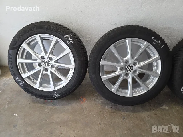 Комплект 17" джанти Autec Valenti с зимни гуми Semperit 215/55 R17 (DOT 2023)