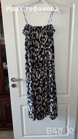 Нова леопардова  ежедневна спортно елегантна дълга рокля hm H&M, снимка 6 - Рокли - 41223425