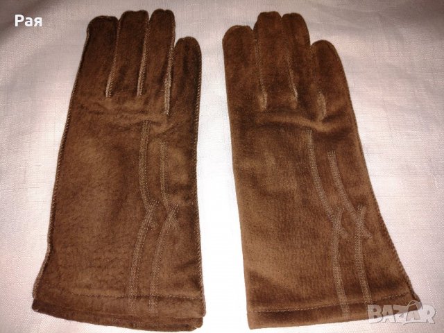 Кожени / велур ръкавици , снимка 2 - Ръкавици - 34624027