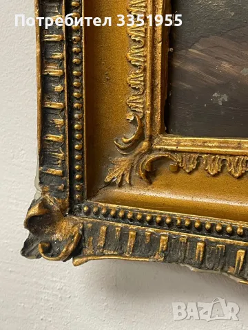 Стара Гръцка картина с красива рамка, снимка 2 - Картини - 50335911