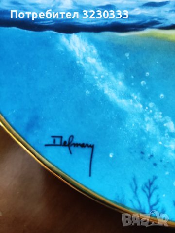 Порцеланова  чиния за стена, снимка 3 - Колекции - 41846115