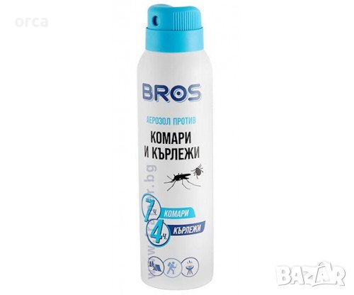 Спрей против комари и кърлежи - аерозол Bros 90 ml.