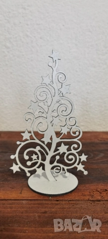 Дървена коледна украса – Елха, снимка 2 - Декорация за дома - 52222973