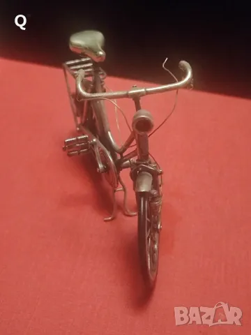 сребърна миниятура колело , снимка 3 - Колиета, медальони, синджири - 50368117