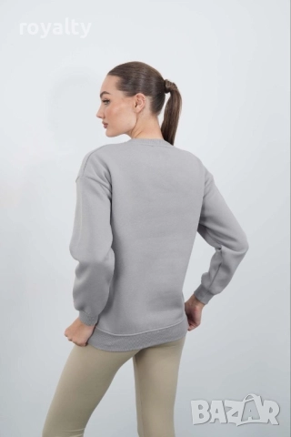 Tommy Hilfiger Памучна Сива Дамска Блуза, снимка 2 - Блузи с дълъг ръкав и пуловери - 52055244