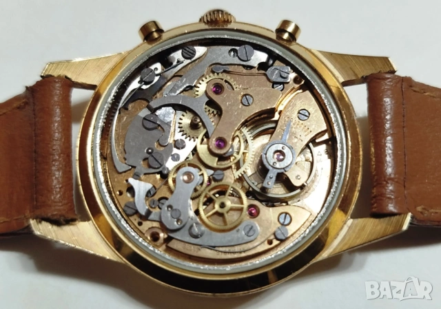 ПРОДАВАМ СТАР РЪЧЕН ШВЕЙЦАРСКИ ЧАСОВНИК/ХРОНОГРАФ - DOGMA, снимка 4 - Антикварни и старинни предмети - 53785271