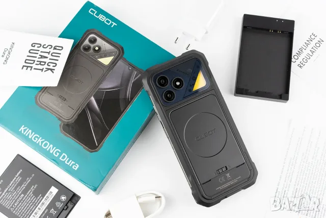 Cubot KingKong Dura - 2 сменяеми батерии 5000mAh, 8GB+12GB/256GB, 64MP, защита IP68/IP69K/MIL-STD810, снимка 3 - Други - 55731899