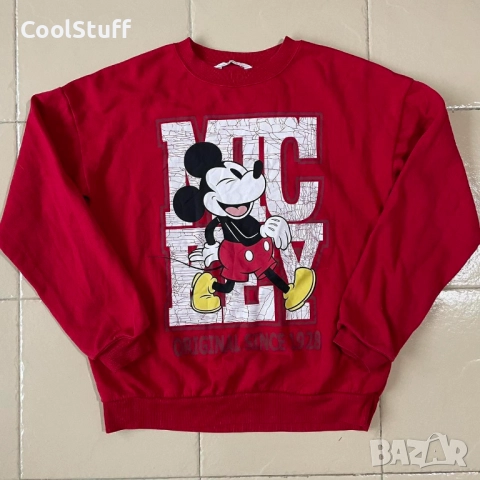 Mickey Mouse Logo H&M Детска Блуза Мики Маус Размер 12-14 Години