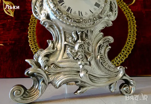 Калаен настолен часовник Kienzle,каминен часовник,барок. , снимка 5 - Антикварни и старинни предмети - 55824785