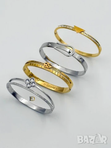 гривна от стомана 
не променя цвета си
висок клас
christian dior louis vuitton hermes cartier , снимка 6 - Гривни - 50970282