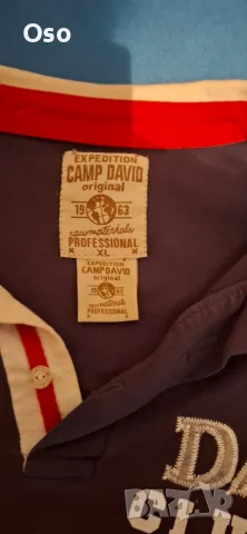 Лот 2 бр. мъжки поло тениски Camp David (Размер XL) – 100% Памук, снимка 4 - Тениски - 55781161