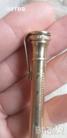 позлатен пиромолив. писалка., снимка 5 - Антикварни и старинни предмети - 53692471