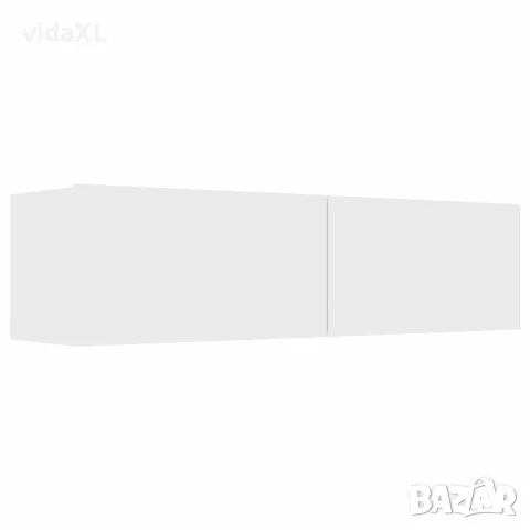 vidaXL ТВ шкаф, бял, 120x30x30 см, инженерно дърво