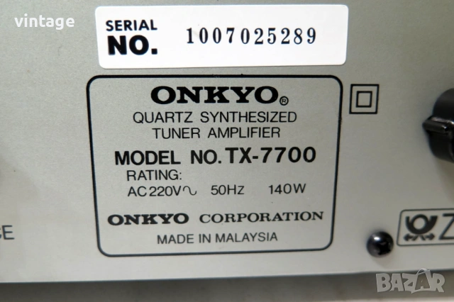 Onkyo TX-7700, снимка 7 - Ресийвъри, усилватели, смесителни пултове - 53834973