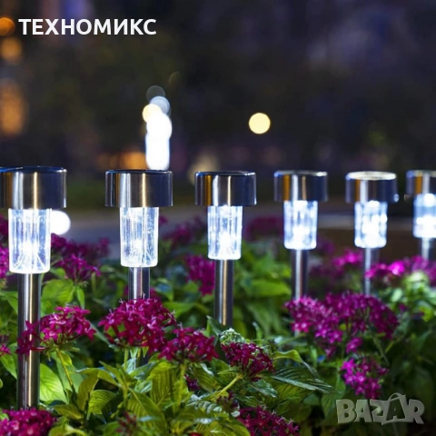 Комплект от 6 броя LED соларни лампи, снимка 15 - Соларни лампи - 53809673