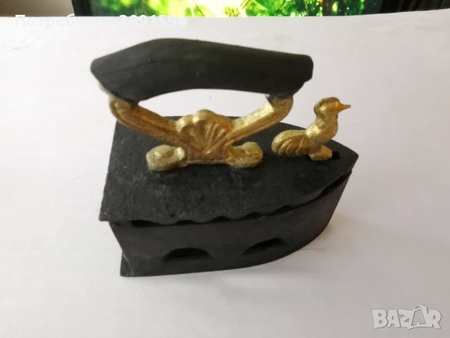 Стара чугунена ютия на жар, снимка 3 - Други ценни предмети - 51290285