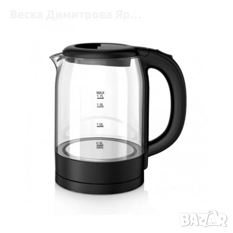 Електрическа кана Voltz, 2200W, 1.7л., Стъкло, снимка 2 - Кани - 50826743
