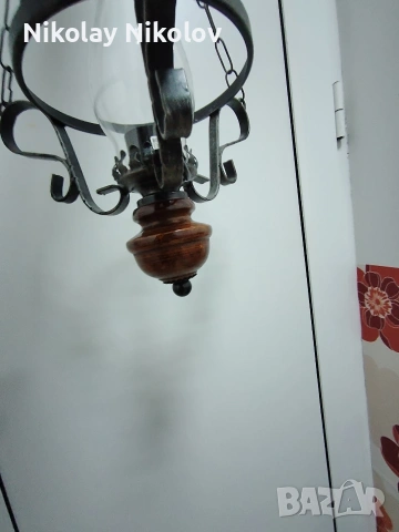 Висящ полилей ковано желязо , снимка 6 - Полилеи - 53343837