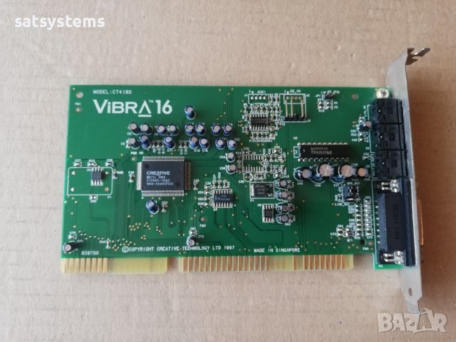 Звукова карта Creative Labs Sound Blaster ViBRA 16C CT4180 16-bit ISA