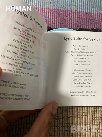 Chick Corea - Bela Fleck, снимка 4 - CD дискове - 41905167