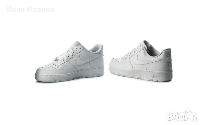 оригинални маратонки  Nike Air Force 1 07 Men's Shoes WhiteWhite номер 45,5-46, снимка 6 - Маратонки - 41047132