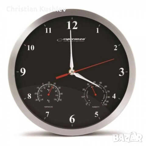 Стенен часовник Washington, 30см., кварц, черен, бял, снимка 4 - Друга електроника - 53220446