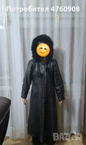 Палто от естествена кожа – размер XL, снимка 6 - Палта, манта - 53780975