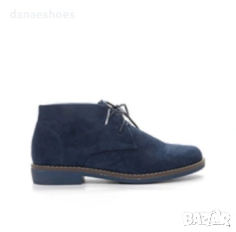 Дамски кларкове от велур в черно и синьо , снимка 7 - Дамски боти - 47351830