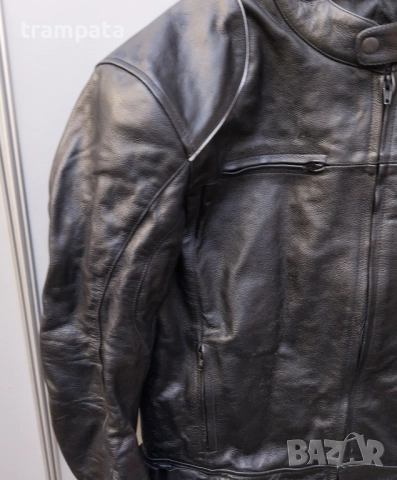 НАЙ ДОБРАТА ОФЕРТА Мъжко рокерско кожено яке с протектори Crivit sport, снимка 2 - Аксесоари и консумативи - 52628028