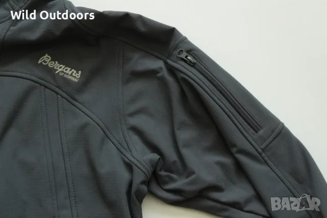 BERGANS OF NORWAY Melbu softshell jacket - мъжко софтшел яке, размер L, снимка 3 - Екипировка - 56247248