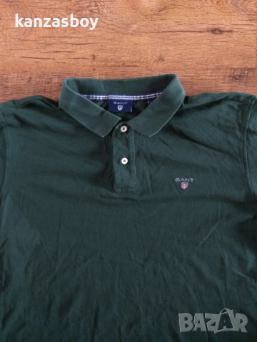gant polo shirt - страхотна мъжка тениска Л размер, снимка 4 - Тениски - 40486343
