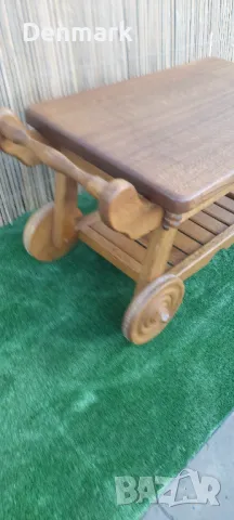  Сервизна количка от масив, снимка 3 - Маси - 47668289