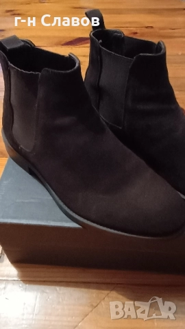 ZARA КОЖА Велур Боти, снимка 13 - Мъжки боти - 52100948